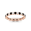 Load image into Gallery viewer, perfect-bezel-set-0.90-carat-round-diamond-and-black-diamond-eternity-wedding-band-in-rose-gold-FD8072ROBGBLACKANGLE5-0.90CT-NL-RG?v=1751956591