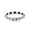Load image into Gallery viewer, perfect-bezel-set-0.90-carat-round-diamond-and-black-diamond-eternity-wedding-band-in-white-gold-FD8072ROBGBLACKANGLE5-0.90CT-NL-WG?v=1751956594