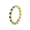 Load image into Gallery viewer, perfect-bezel-set-0.90-carat-round-diamond-and-emerald-eternity-wedding-band-in-yellow-gold-FD8072ROBGEMGRANGLE2-0.90CT-NL-YG?v=1751956596