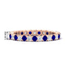 Load image into Gallery viewer, perfect-bezel-set-0.90-carat-round-diamond-and-sapphire-eternity-wedding-band-in-rose-gold-FD8072ROBGSABL-0.90CT-NL-RG-HW?v=1751956590