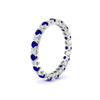 Load image into Gallery viewer, perfect-bezel-set-0.90-carat-round-diamond-and-sapphire-eternity-wedding-band-in-white-gold-FD8072ROBGSABLANGLE2-0.90CT-NL-WG?v=1751956592