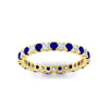 Load image into Gallery viewer, perfect-bezel-set-0.90-carat-round-diamond-and-sapphire-eternity-wedding-band-in-yellow-gold-FD8072ROBGSABLANGLE5-0.90CT-NL-YG?v=1751956595
