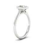 Load image into Gallery viewer, Oval Shaped Petite Bezel Solitaire Engagement Ring