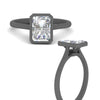 Load image into Gallery viewer, Radiant Cut Petite Bezel Solitaire Engagement Ring