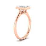 Load image into Gallery viewer, Radiant Cut Petite Bezel Solitaire Engagement Ring