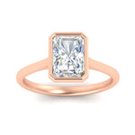Load image into Gallery viewer, Radiant Cut Petite Bezel Solitaire Engagement Ring