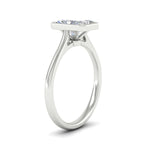 Load image into Gallery viewer, Radiant Cut Petite Bezel Solitaire Engagement Ring