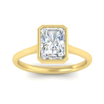 Load image into Gallery viewer, Radiant Cut Petite Bezel Solitaire Engagement Ring
