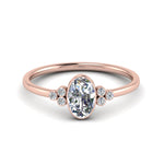 Load image into Gallery viewer, petite-bezel-set-oval-shaped-diamond-engagement-ring-in-rose-gold-FD9175OVR-NL-RG