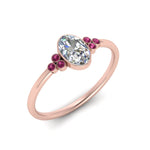 Load image into Gallery viewer, petite-bezel-set-oval-shaped-diamond-engagement-ring-with-pink-sapphire-in-rose-gold-FD9175OVRGSADRPIANGLE2-NL-RG