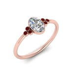 Load image into Gallery viewer, petite-bezel-set-oval-shaped-diamond-engagement-ring-with-ruby-in-rose-gold-FD9175OVRGRUDRANGLE2-NL-RG