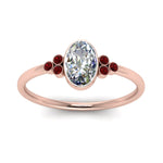 Load image into Gallery viewer, petite-bezel-set-oval-shaped-diamond-engagement-ring-with-ruby-in-rose-gold-FD9175OVRGRUDRANGLE5-NL-RG