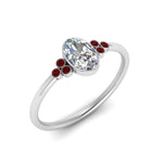 Load image into Gallery viewer, petite-bezel-set-oval-shaped-diamond-engagement-ring-with-ruby-in-white-gold-FD9175OVRGRUDRANGLE2-NL-WG