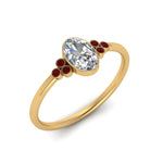 Load image into Gallery viewer, petite-bezel-set-oval-shaped-diamond-engagement-ring-with-ruby-in-yellow-gold-FD9175OVRGRUDRANGLE2-NL-YG