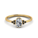 Load image into Gallery viewer, petite-bezel-set-oval-shaped-engagement-ring-with-black-diamond-in-yellow-gold-FD9175OVRGBLACK-NL-YG
