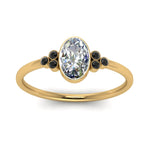 Load image into Gallery viewer, petite-bezel-set-oval-shaped-engagement-ring-with-black-diamond-in-yellow-gold-FD9175OVRGBLACKANGLE5-NL-YG