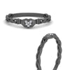Load image into Gallery viewer, petite-claddagh-heart-diamond-rings-in-black-gold-FD10965R-NL-BG