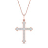 Load image into Gallery viewer, petite-diamond-cross-pendant-in-rose-gold-FDPD10868ANGLE1-NL-RG