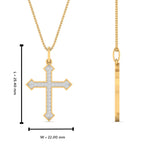Load image into Gallery viewer, petite-diamond-cross-pendant-in-yellow-gold-FDPD10868ANGLE2-NL-YG_20HW