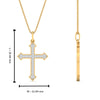 Load image into Gallery viewer, petite-diamond-cross-pendant-in-yellow-gold-FDPD10868ANGLE2-NL-YG_20HW