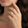 Load image into Gallery viewer, petite-heart-diamond-stacking-band-rose-gold-fdwb9600-ht-0.50ct-model