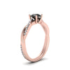 Load image into Gallery viewer, petite-twisted-round-black-diamond-engagement-ring-in-rose-gold-FD8253RORGBK-NL-RG.jpg