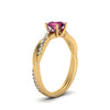 Load image into Gallery viewer, petite-twisted-round-pink-sapphire-engagement-diamond-ring-in-yellow-gold-FD8253RORGPS-NL-YG.jpg