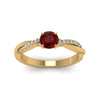 Load image into Gallery viewer, petite-twisted-ruby-round-engagement-diamond-ring-in-yellow-gold-FD8253RORGRD-NL-YG.jpg