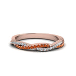 Load image into Gallery viewer, petite-twisted-vine-stacking-diamond-ring-with-orange-sapphire-in-rose-gold-FD8233BGSAOR-NL-RG