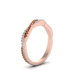 Load image into Gallery viewer, petite-twisted-vine-stacking-diamond-ring-with-orange-sapphire-in-rose-gold-FD8233BGSAOR-NL-RG