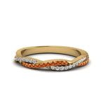 Load image into Gallery viewer, petite-twisted-vine-stacking-diamond-ring-with-orange-sapphire-in-yellow-gold-FD8233BGSAOR-NL-YG