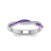 Load image into Gallery viewer, petite-twisted-vine-stacking-diamond-ring-with-purple-topaz-in-white-gold-FD8233BGVITO-NL-WG