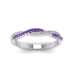 Load image into Gallery viewer, petite-twisted-vine-stacking-diamond-ring-with-purple-topaz-in-white-gold-FD8233BGVITO-NL-WG