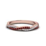 Load image into Gallery viewer, petite-twisted-vine-stacking-diamond-ring-with-ruby-in-rose-gold-FD8233BGRUDR-NL-RG