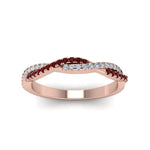 Load image into Gallery viewer, petite-twisted-vine-stacking-diamond-ring-with-ruby-in-rose-gold-FD8233BGRUDR-NL-RG