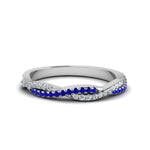Load image into Gallery viewer, petite-twisted-vine-stacking-diamond-ring-with-sapphire-in-white-gold-FD8233BGSABL-NL-WG