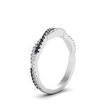 Load image into Gallery viewer, petite-twisted-vine-stacking-ring-with-black-diamond-in-white-gold-FD8233BGBLACK-NL-WG