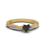 Load image into Gallery viewer, petite-vine-heart-black-diamond-engagement-ring-in-yellow-gold-FD8233HTRGBLACK-NL-YG-GS.jpg