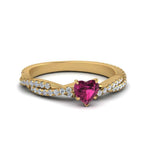 Load image into Gallery viewer, petite-vine-heart-pink-sapphire-engagement-ring-in-yellow-gold-FD8233HTRGSADRPI-NL-YG-GS.jpg