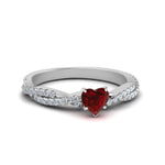 Load image into Gallery viewer, petite-vine-heart-ruby-engagement-ring-in-white-gold-FD8233HTRGRUDR-NL-WG-GS.jpg