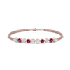 Load image into Gallery viewer, Dual Chain Round Diamond Bar Bracelet