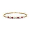 Load image into Gallery viewer, Dual Chain Round Diamond Bar Bracelet