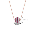 Load image into Gallery viewer, pink-sapphire-ball-pendant-0.70-ct-in-FDPD8433GSADRPI-NL-RG