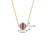 Load image into Gallery viewer, pink-sapphire-ball-pendant-0.70-ct-in-FDPD8433GSADRPI-NL-YG