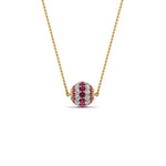 Load image into Gallery viewer, pink-sapphire-ball-pendant-0.70-ct-in-FDPD8433GSADRPI-NL-YG