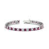 Load image into Gallery viewer, pink-sapphire-basket-tennis-11-ct.-square-cut-bracelet-in-white-gold-FDBRC10450PRGSADRPI-11.00CT-NL-WG_26e35bbb-13ac-45e1-aed7-14b684efd5e7