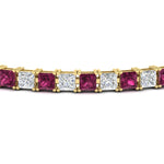 Load image into Gallery viewer, Basket Tennis 11 Ct Square Cut Bracelet