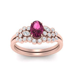 Load image into Gallery viewer, pink-sapphire-bezel-wedding-ring-set-in-rose-gold-FDENS3110OVGSADRPI-NL-RG-GS.jpg
