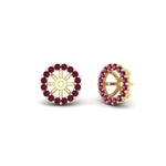 Load image into Gallery viewer, pink-sapphire-earring-jacket-for-2-carat-round-stud-earrings-in-yellow-gold-fdear11307gsadrpiangle1-0-50ct-nl-yg.jpg