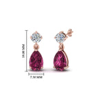 Load image into Gallery viewer, pink-sapphire-pear-drop-stud-diamond-earring-in-rose-gold-FDEAR8386GSADRPI-NL-RG-GS_1080x1080_a51747b3-c31d-4643-90f7-1576f5a8ebd8